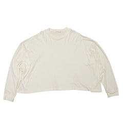 The Row Wessler Long Sleeve T-shirt 688-F911 White Cotton Size L Good Condition Used 4a001194