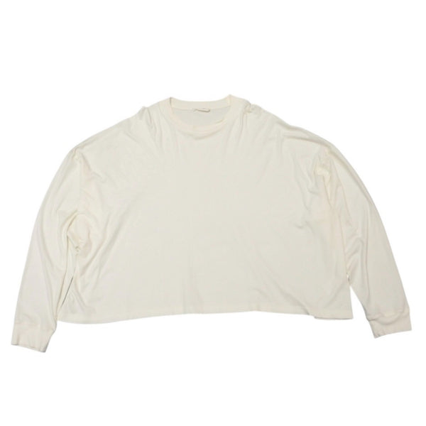 The Row Wessler Long Sleeve T-shirt 688-F911 White Cotton Size L Good Condition Used 4a001194