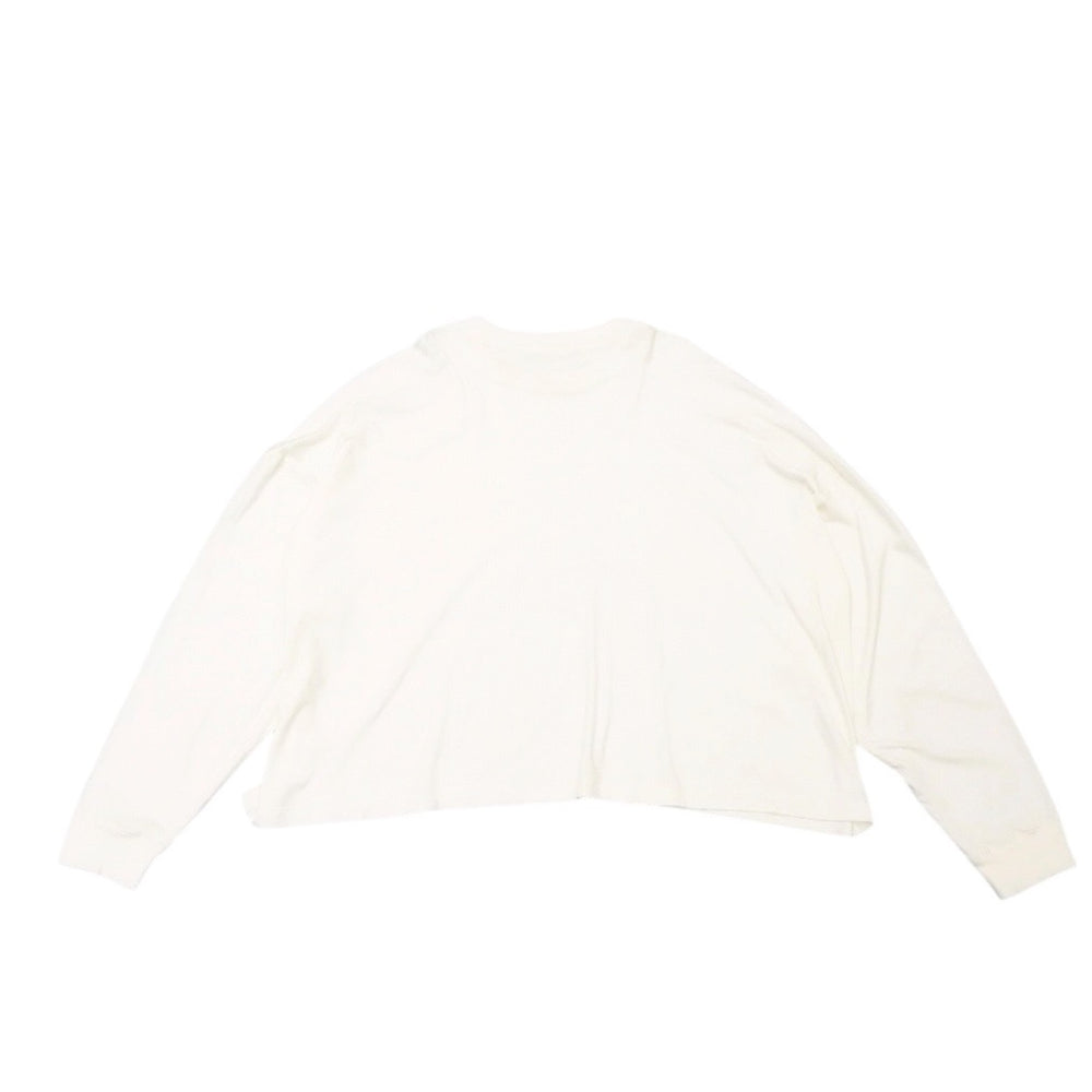 The Row Wessler Long Sleeve T-shirt 688-F911 White Cotton Size L Good Condition Used 4a001194