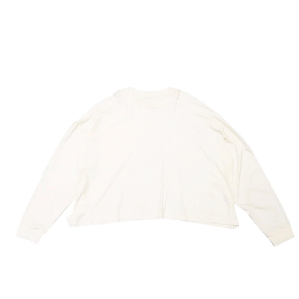 The Row Wessler Long Sleeve T-shirt 688-F911 White Cotton Size L Good Condition Used 4a001194