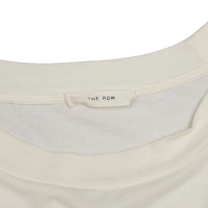 The Row Wessler Long Sleeve T-shirt 688-F911 White Cotton Size L Good Condition Used 4a001194