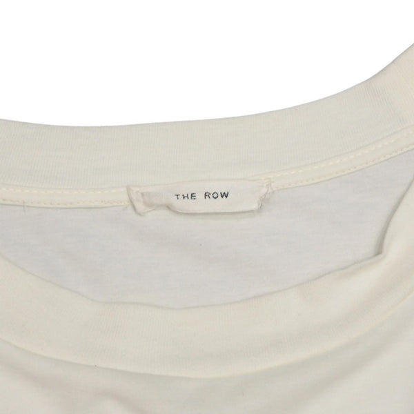 The Row Wessler Long Sleeve T-shirt 688-F911 White Cotton Size L Good Condition Used 4a001194