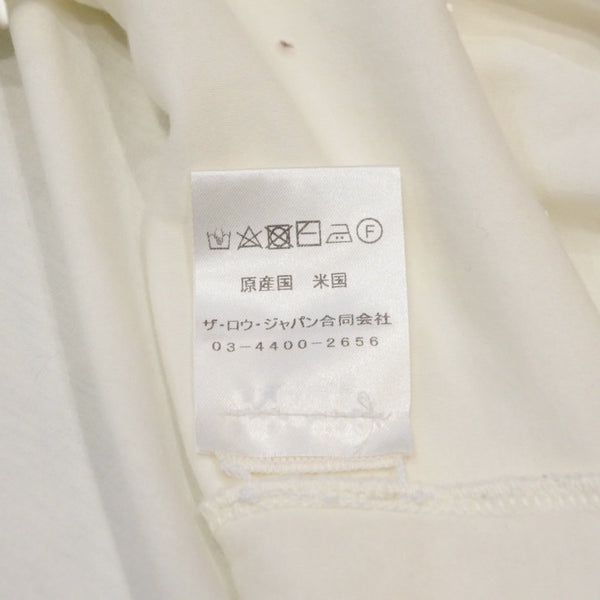 The Row Wessler Long Sleeve T-shirt 688-F911 White Cotton Size L Good Condition Used 4a001194