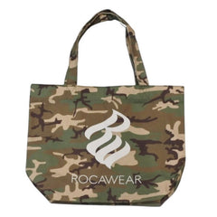 New and unused ROCAWEAR camouflage tote bag travel bag handbag green white logo used 4a001546