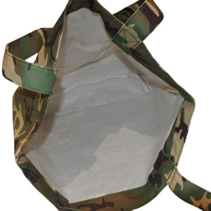 New and unused ROCAWEAR camouflage tote bag travel bag handbag green white logo used 4a001546