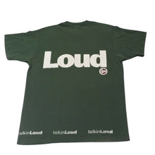 画像をギャラリービューアに読み込む, VINTAGE ヴィンテージ 90's TAKING LOUD トーキング ラウド 半袖Tシャツ サイズXL ダークグリーン レーベル 美品 中古 4a001512