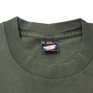VINTAGE Vintage 90's TAKING LOUD Talking Loud Short Sleeve T-shirt Size XL Dark Green Label Good Condition Used 4a001512