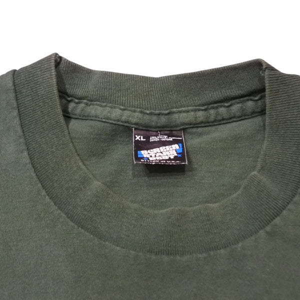 VINTAGE Vintage 90's TAKING LOUD Talking Loud Short Sleeve T-shirt Size XL Dark Green Label Good Condition Used 4a001512