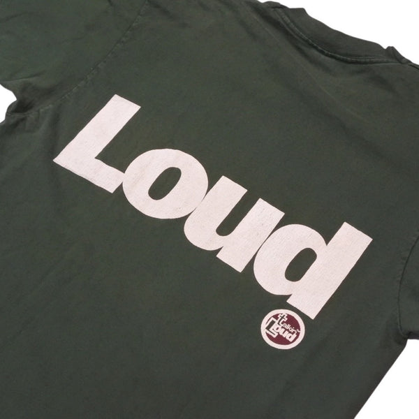 VINTAGE Vintage 90's TAKING LOUD Talking Loud Short Sleeve T-shirt Size XL Dark Green Label Good Condition Used 4a001512