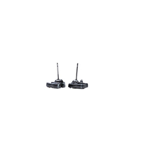 極美品 CHANEL シャネル ピアス マルチラインストーン ドロップ ココマーク シルバー 05A 刻印片側 earrings dangling CC 05A multi rhinestone SV 美品 中古 4a000641