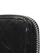 画像をギャラリービューアに読み込む, CHROME HEARTS クロムハーツ REC F ZIP QUILTED セメタリークロスパッチ 長財布 ダガー キルティング ブラック シルバー925 良品 中古 4a001520