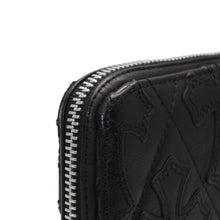 画像をギャラリービューアに読み込む, CHROME HEARTS クロムハーツ REC F ZIP QUILTED セメタリークロスパッチ 長財布 ダガー キルティング ブラック シルバー925 良品 中古 4a001520