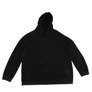 CHROME HEARTS Y NOT Pullover Hoodie Size XL Cemetery Cross Patch 12 Patches Charcoal Gray Good Condition Used 4a001320