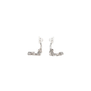 極美品 イヤリング ラインストーン ココマーク シルバー 03A clip-on earrings CC rhinestone 03A SV 美品 中古 4a000644