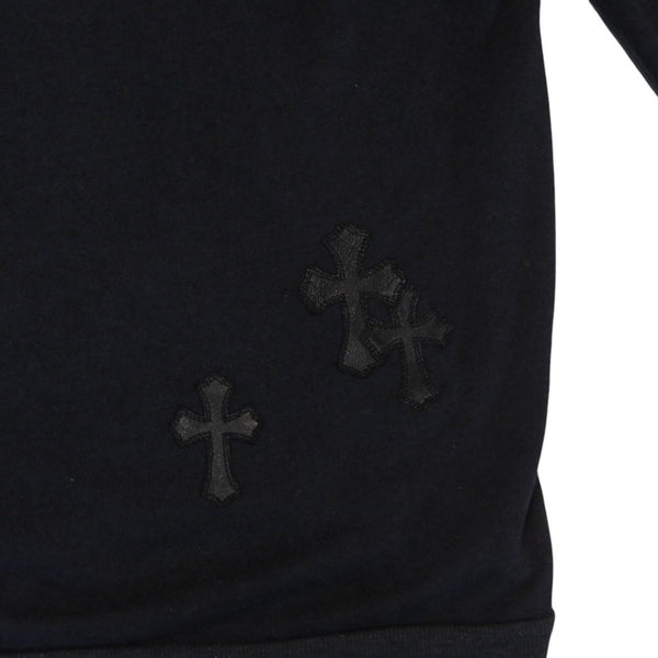 CHROME HEARTS Y NOT Pullover Hoodie Size XL Cemetery Cross Patch 12 Patches Charcoal Gray Good Condition Used 4a001320