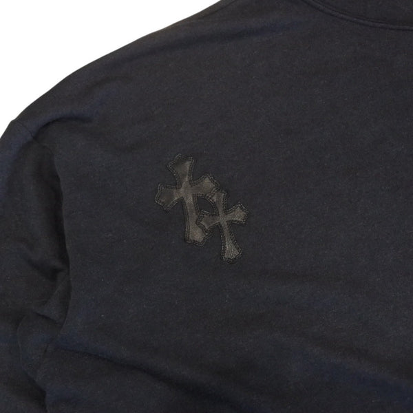 CHROME HEARTS Y NOT Pullover Hoodie Size XL Cemetery Cross Patch 12 Patches Charcoal Gray Good Condition Used 4a001320