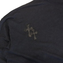 画像をギャラリービューアに読み込む, CHROME HEARTS クロムハーツ Y NOT プルオーバーフーディー サイズXL セメタリークロスパッチ 12パッチ チャコールグレー 美品 中古 4a001320