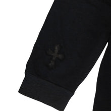 画像をギャラリービューアに読み込む, CHROME HEARTS クロムハーツ Y NOT プルオーバーフーディー サイズXL セメタリークロスパッチ 12パッチ チャコールグレー 美品 中古 4a001320