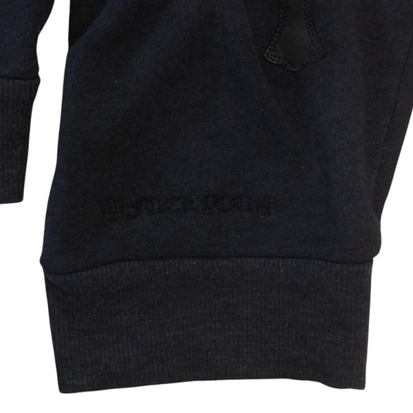 CHROME HEARTS Y NOT Pullover Hoodie Size XL Cemetery Cross Patch 12 Patches Charcoal Gray Good Condition Used 4a001320