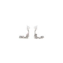 画像をギャラリービューアに読み込む, 極美品 イヤリング ラインストーン ココマーク シルバー 03A clip-on earrings CC rhinestone 03A SV 美品 中古 4a000644