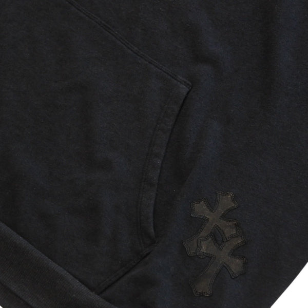 CHROME HEARTS Y NOT Pullover Hoodie Size XL Cemetery Cross Patch 12 Patches Charcoal Gray Good Condition Used 4a001320