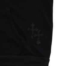 画像をギャラリービューアに読み込む, CHROME HEARTS クロムハーツ Y NOT プルオーバーフーディー サイズXL セメタリークロスパッチ 12パッチ チャコールグレー 美品 中古 4a001320