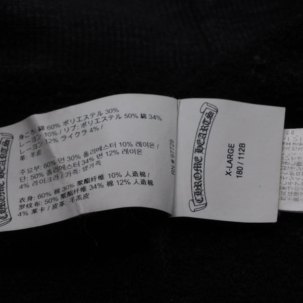CHROME HEARTS Y NOT Pullover Hoodie Size XL Cemetery Cross Patch 12 Patches Charcoal Gray Good Condition Used 4a001320