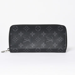 LOUIS VUITTON ルイヴィトン ジッピーウォレットヴェルティカル 長財布 モノグラムエクリプスキャンバス モノグラム ブラック シルバー金具 M62295 美品 中古 4a006643