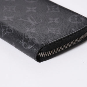 LOUIS VUITTON ルイヴィトン ジッピーウォレットヴェルティカル 長財布 モノグラムエクリプスキャンバス モノグラム ブラック シルバー金具 M62295 美品 中古 4a006643