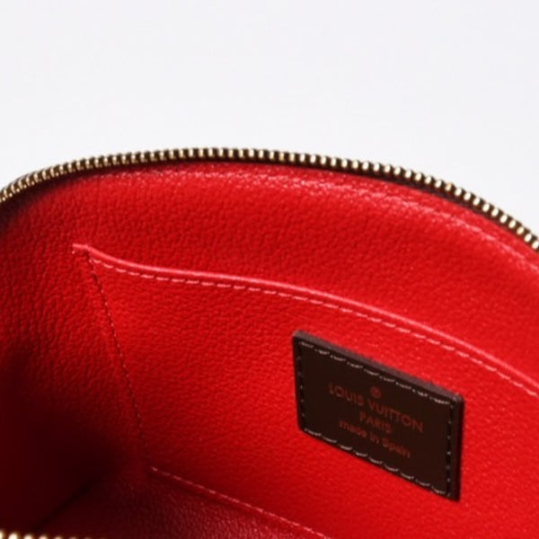 極美品 LOUIS VUITTON ルイ ヴィトン ポシェット ダミ キャンバス/レザー エベヌ レディース N47516 中古 4a006605