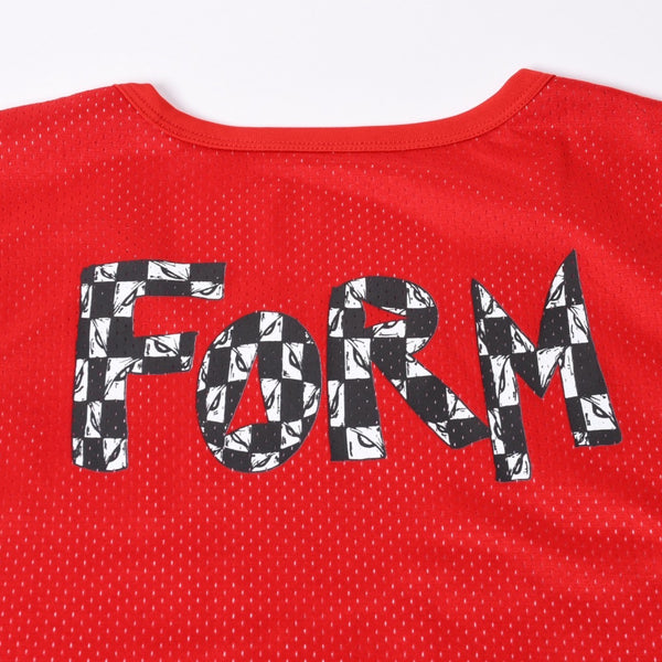 新品未使用 CHROME HEARTS クロムハーツ × MATTY BOY マッティボーイ PPO BSKTBL JERSE タンクトップ サイズL メッシュ レッド 中古 4a000671