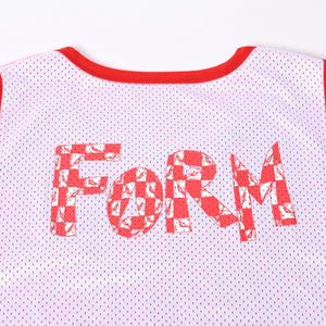 新品未使用 CHROME HEARTS クロムハーツ × MATTY BOY マッティボーイ PPO BSKTBL JERSE タンクトップ サイズL メッシュ レッド 中古 4a000671