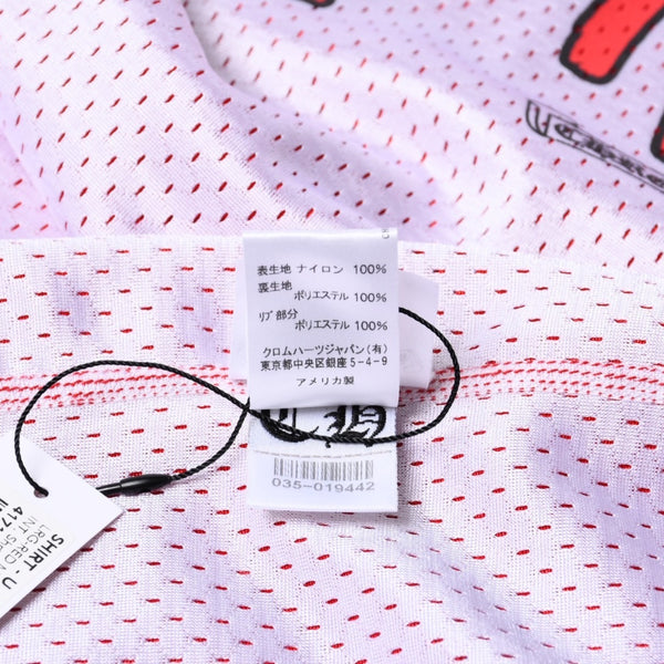 新品未使用 CHROME HEARTS クロムハーツ × MATTY BOY マッティボーイ PPO BSKTBL JERSE タンクトップ サイズL メッシュ レッド 中古 4a000671