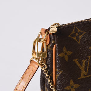 極美品 LOUIS VUITTON ルイヴィトン エヴァ ショルダーバッグ M95567 モノグラム ブラウン ゴールド金具 中古 4a000594