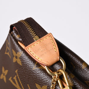 極美品 LOUIS VUITTON ルイヴィトン エヴァ ショルダーバッグ M95567 モノグラム ブラウン ゴールド金具 中古 4a000594