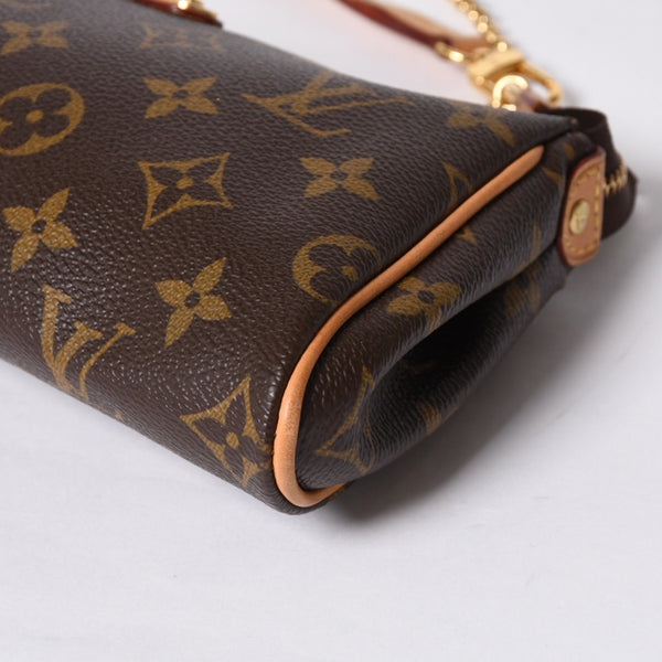 極美品 LOUIS VUITTON ルイヴィトン エヴァ ショルダーバッグ M95567 モノグラム ブラウン ゴールド金具 中古 4a000594