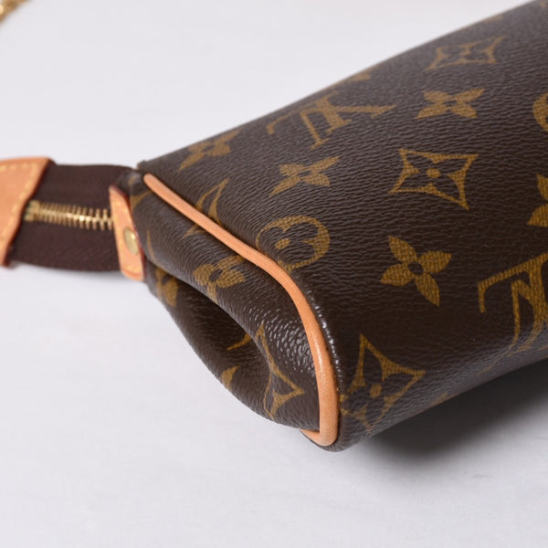 極美品 LOUIS VUITTON ルイヴィトン エヴァ ショルダーバッグ M95567 モノグラム ブラウン ゴールド金具 中古 4a000594