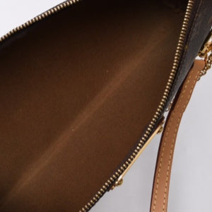 極美品 LOUIS VUITTON ルイヴィトン エヴァ ショルダーバッグ M95567 モノグラム ブラウン ゴールド金具 中古 4a000594