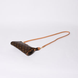 極美品 LOUIS VUITTON ルイヴィトン エヴァ ショルダーバッグ M95567 モノグラム ブラウン ゴールド金具 中古 4a000594