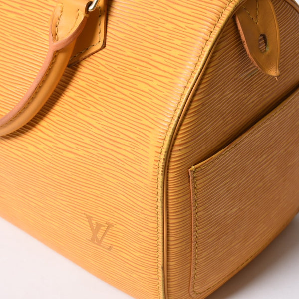 LOUIS VUITTON ルイヴィトン スピーディ25 ハンドバッグ ボストンバッグ M43019 エピレザー タッシリーイエロー ゴールド金具 美品 中古 4a000800