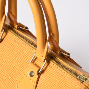 LOUIS VUITTON ルイヴィトン スピーディ25 ハンドバッグ ボストンバッグ M43019 エピレザー タッシリーイエロー ゴールド金具 美品 中古 4a000800