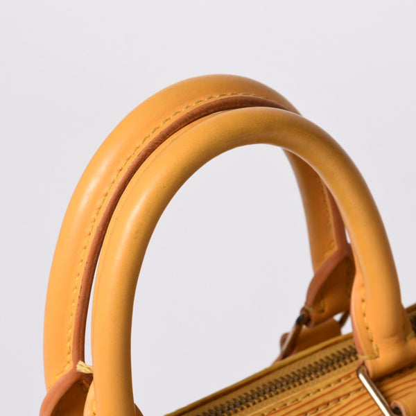 LOUIS VUITTON ルイヴィトン スピーディ25 ハンドバッグ ボストンバッグ M43019 エピレザー タッシリーイエロー ゴールド金具 美品 中古 4a000800
