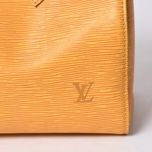 LOUIS VUITTON ルイヴィトン スピーディ25 ハンドバッグ ボストンバッグ M43019 エピレザー タッシリーイエロー ゴールド金具 美品 中古 4a000800