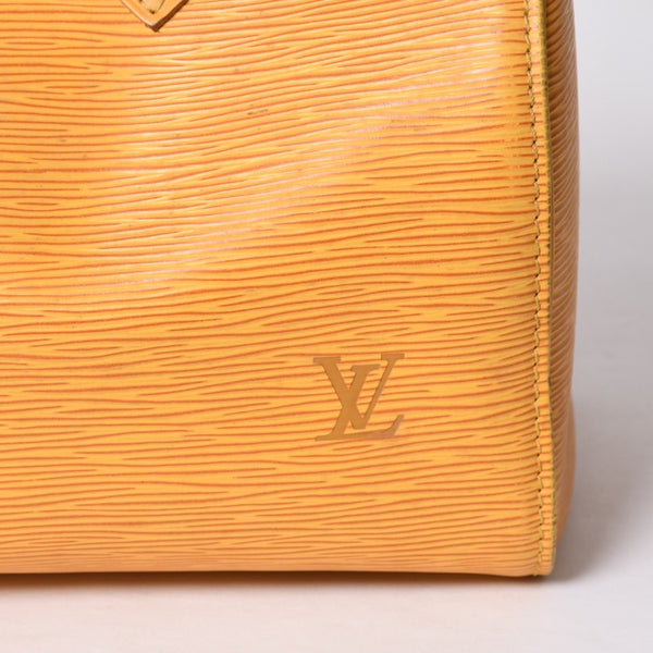 LOUIS VUITTON ルイヴィトン スピーディ25 ハンドバッグ ボストンバッグ M43019 エピレザー タッシリーイエロー ゴールド金具 美品 中古 4a000800