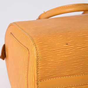 LOUIS VUITTON ルイヴィトン スピーディ25 ハンドバッグ ボストンバッグ M43019 エピレザー タッシリーイエロー ゴールド金具 美品 中古 4a000800