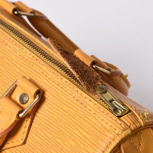 LOUIS VUITTON ルイヴィトン スピーディ25 ハンドバッグ ボストンバッグ M43019 エピレザー タッシリーイエロー ゴールド金具 美品 中古 4a000800