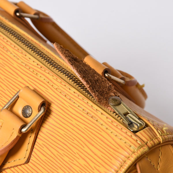 LOUIS VUITTON ルイヴィトン スピーディ25 ハンドバッグ ボストンバッグ M43019 エピレザー タッシリーイエロー ゴールド金具 美品 中古 4a000800