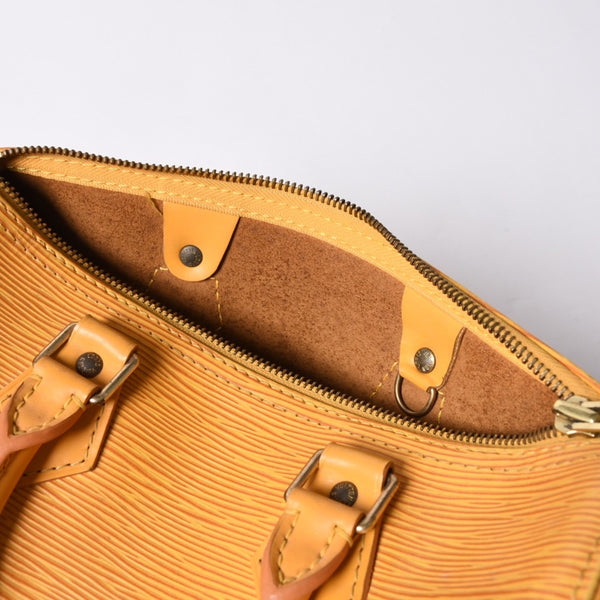 LOUIS VUITTON ルイヴィトン スピーディ25 ハンドバッグ ボストンバッグ M43019 エピレザー タッシリーイエロー ゴールド金具 美品 中古 4a000800