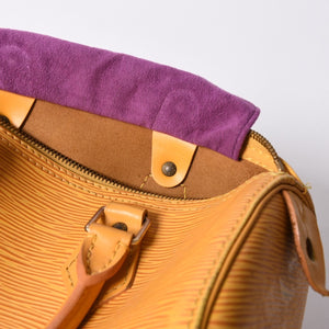 LOUIS VUITTON ルイヴィトン スピーディ25 ハンドバッグ ボストンバッグ M43019 エピレザー タッシリーイエロー ゴールド金具 美品 中古 4a000800