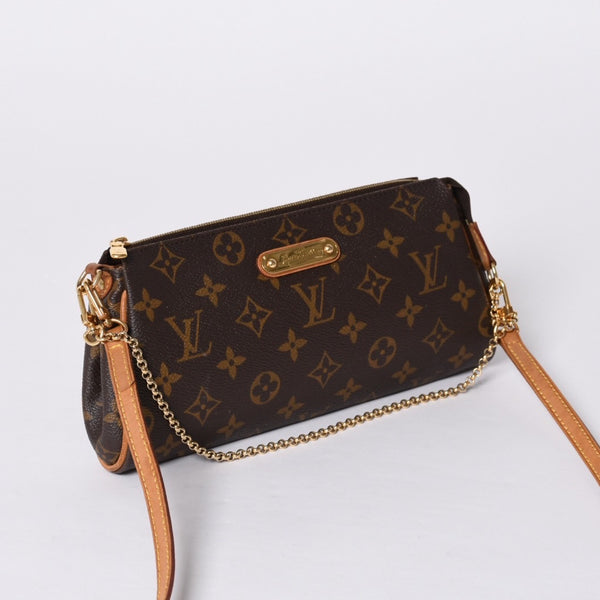 LOUIS VUITTON Eva Shoulder Bag M95567 Monogram Brown Gold Hardware Good Condition Used 4a000595